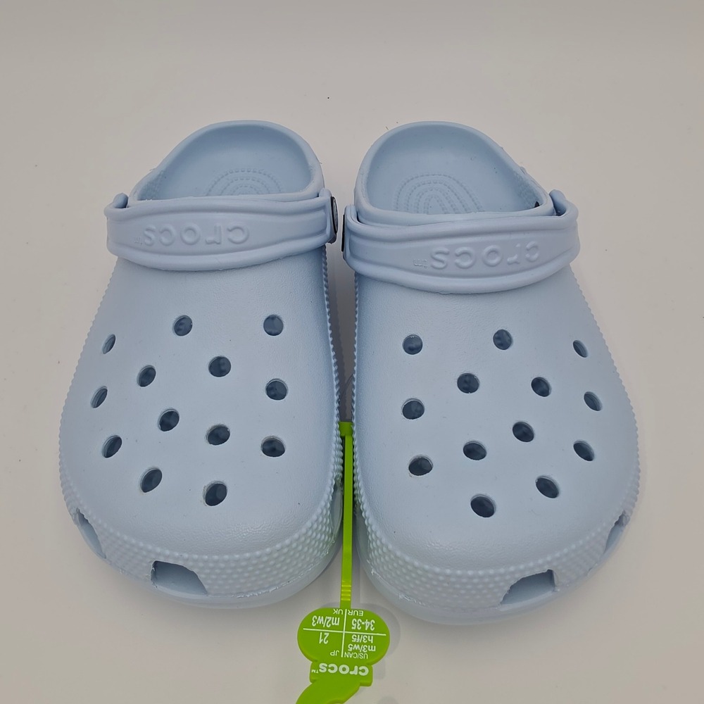 Crocs Classic Clog Light Blue Women 5 Men 3 Water Friendly Comfort 10001-4WK NWT